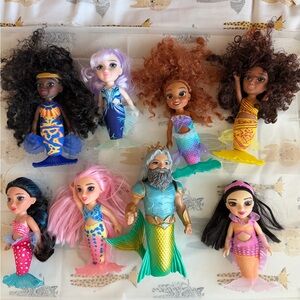 Disney Little Mermaid Dolls Set